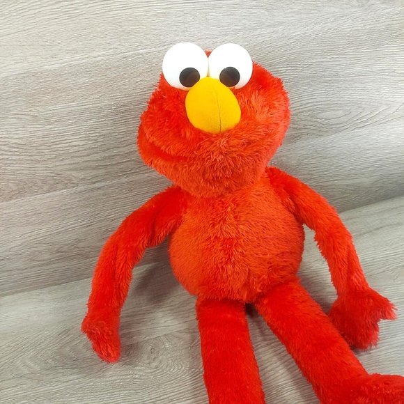 Talking Elmo Sesame Street Singing Good Night 22" Soft Toy Stuffed Sound Animal - Picture 1 of 8
